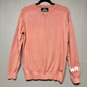 ✨WRONG Winter Edition Pink Salmon Pullover Sweater Size M
